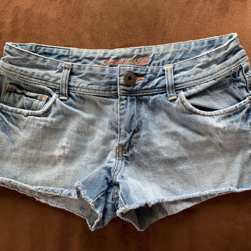 American Eagle Mini Shorts Size 2~Light Jean color